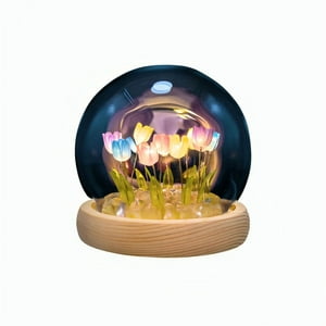 Genérico - Lámpara Led Decorativa Tulipán En Cúpula Multicolor