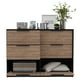 thumbnail image 3 of Comoda 4 Cajones 2 Puertas Fm-003n - Negro Y Cafe Claro, 3 of 8