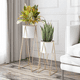 thumbnail image 4 of Porta Macetero Pedestal Maceta Plantas Blanco Dorado, 4 of 8
