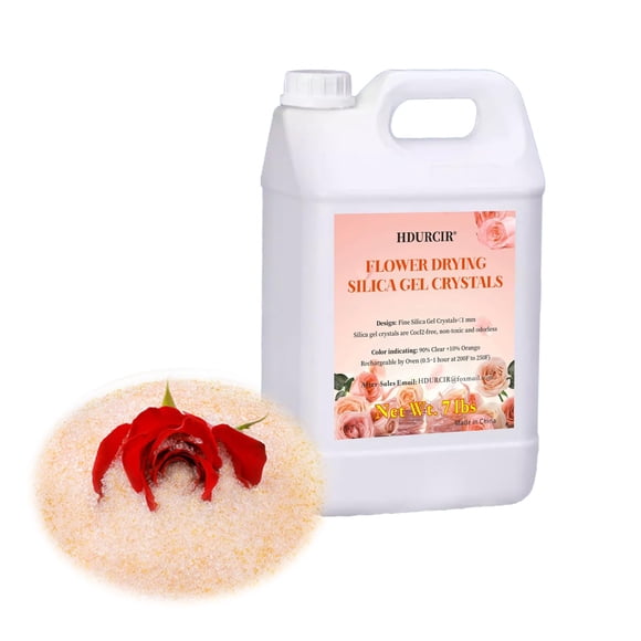 Gel de Sílice HDURCIR 3,2 kg Cristales para Secado de Flores
