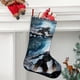thumbnail image 2 of Halo Tema: Calcetines de Navidad, fino lino blanco para colgar en escaleras y chimenea, decoración navideña para el hogar, regalo de Navidad.54cm×38cm, 2 of 5
