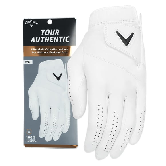 Guante de golf Callaway Tour, auténtico cadete para zurdos, tamaño grande
