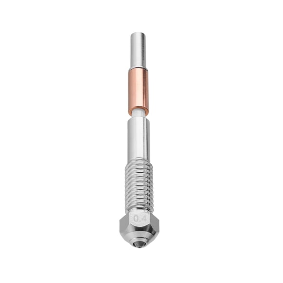 Boquilla DUROZZLE de carburo de tungsteno bimetálica 0,4 mm para QIDI Q2/Plus5