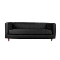 Latam Home - Sofa Brescia 3C Tela Velvet Vivian Negro