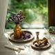 thumbnail image 2 of Candelabro rústico de madera con bandeja - Pequeño plato decorativo de madera para velas de pilar, ideal para cocina, encimera, mesa de centro, organizador, decoración del hogar, centro de mesa de bod, 2 of 7