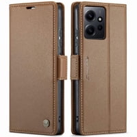Caseme Tipo Cartera Xiaomi Redmi Note 12 4G Con Cierre Magnético, Rfid, Tarjetero, Soporte, Carga Inalámbrica