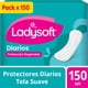 thumbnail image 2 of Protectores Femeninos Ladysoft Diarios Clásico, 2 of 2