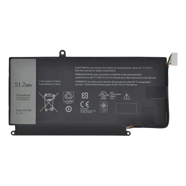 VH748 Batterie pour Ordinateur Portable Compatible avec Dell Inspiron 14 5439 Vostro 5460 5470 5560 Series Ins14zD-3526 V5460D-1308 V5460D-2628 V5460R-2526 5470D-1528 5560D-2328(11.1V 51.2Wh