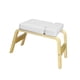 thumbnail image 5 of Banco de soporte para la cabeza de yoga Silla de inversión de yoga Hogar fuerte Entrenamiento de fuerza duradero Gimnasio portátil con marco de madera Blanco, 5 of 5