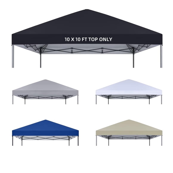 Cubierta de Repuesto para Toldo 10x10 pies Impermeable de Poliéster 420D