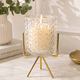 thumbnail image 4 of Candelabro Vidrio Rombos Con Pedestal, 4 of 6