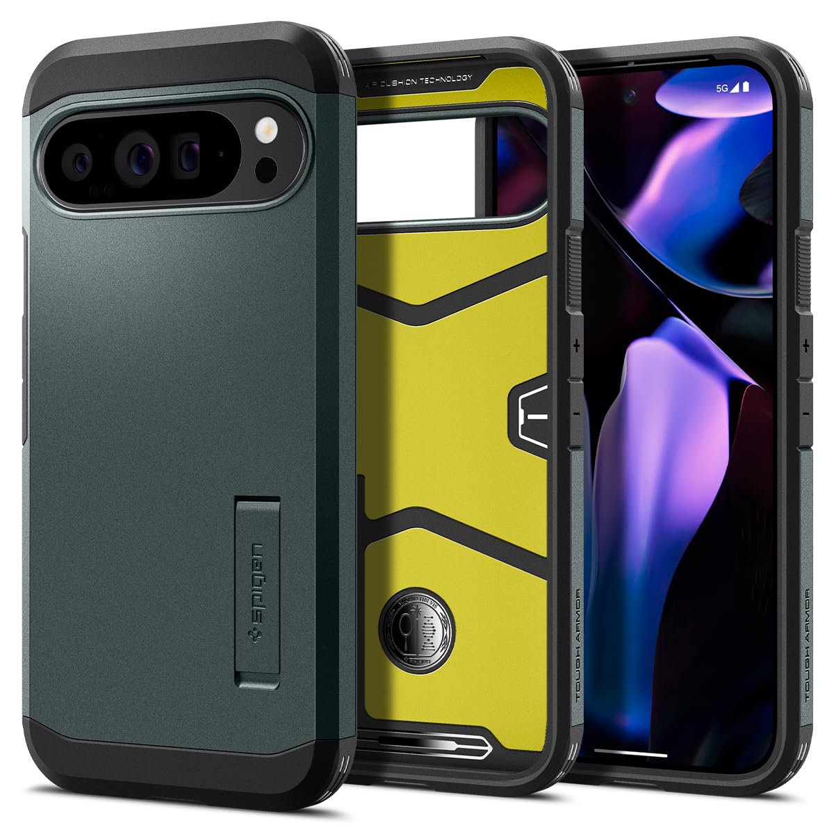 Funda Spigen Tough Armor Para Pixel 9 Pro Xl Con Soporte