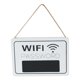 thumbnail image 5 of La Puerta De Madera Blanca De La Contrase?a De Wifi Firma El Hotel Rústico De La Tienda De La Decoración Del Hogar, 5 of 5