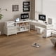thumbnail image 1 of Escritorio Homeoffice Esquinero Forma L Oficina Convertible Blanco, 1 of 6