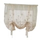 thumbnail image 1 of 46x63inch Flores Bordadas De La Cortina De La Cocina De La Gasa Atada Flores Transparentes (117x160cm), 1 of 5