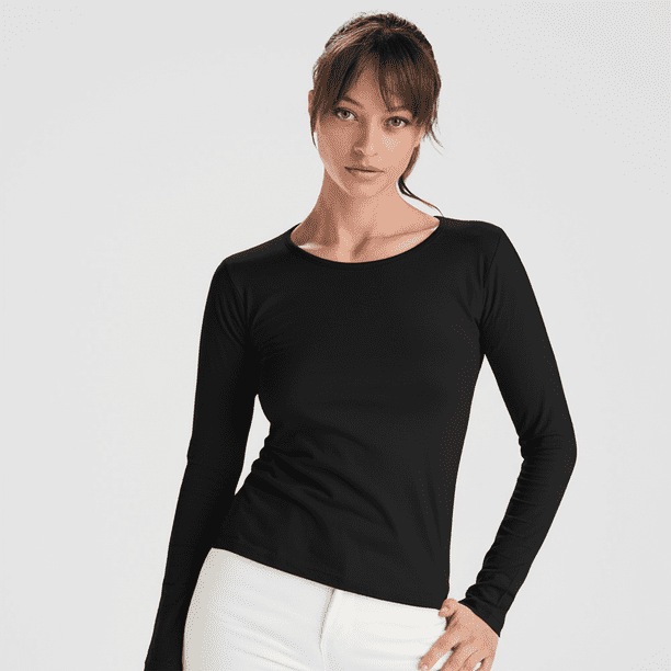 Polera Mujer Roly Extreme Manga Larga 100% Algodón