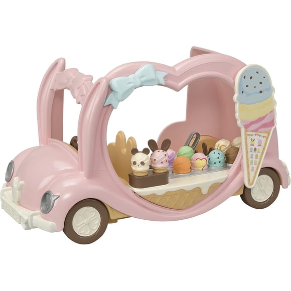 Vehículo Juguete Calico Critters Ice Cream Van Accesorios