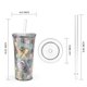 thumbnail image 4 of Set de vasos con pajita Zak Designs Vin Scully, 600 ml, Dodger Baseball, 4 of 7