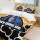 thumbnail image 1 of Black Yellow Cow Print Gorilla Tag Comforter Set Soft 3 Pcs Twin Bedding Sets Thicken for All Season, 1 of 5