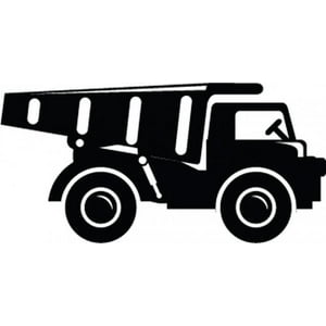 Rienda Libre Graphics - Decomural Construction Truck Childrens Ws-50414