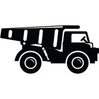 Rienda Libre Graphics - Decomural Construction Truck Childrens Ws-50414