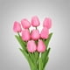 thumbnail image 4 of Ramos De 9 Tulipanes Flores Artificiales Decoración Hogar rosa Talla Única, 4 of 7