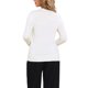 thumbnail image 3 of INSPIRE CHIC Suéter de Mujer Casual Cuello Redondo Calado Otoño Invierno Suéter Suelto L Blanco, 3 of 6