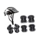 thumbnail image 2 of Casco de bicicleta para niños, juego de rodilleras, coderas, casco deportivo cómodo, casco de bicicleta para monopatín, patinaje sobre ruedas, deporte Plata, 2 of 5