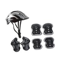 Ioensy - Muelas De Rodilla Del Casco Para Patinetas Para Niños Puestos Para La Bicicleta De Carretera Al Aire Libre Niñas De Plata