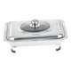 thumbnail image 1 of Chafing Dish De Acero Inoxidable Con Tapa Soporte Para Bandeja De Servicio Para Fiestas StyleA, 1 of 5