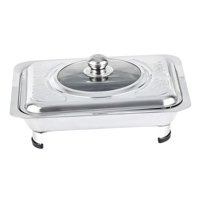 Bothyi - Chafing Dish De Acero Inoxidable Con Tapa Soporte Para Bandeja De Servicio Para Fiestas Stylea