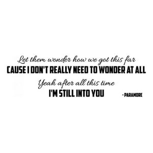 Rienda Libre Graphics - Decomural Paramore Still Into You Ws-34078