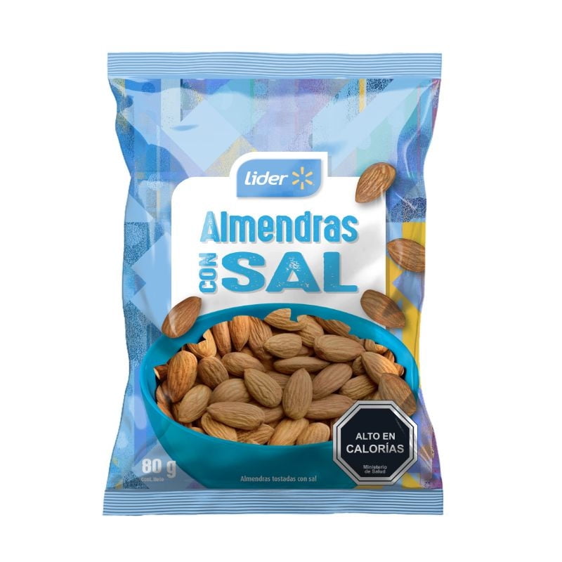 Almendras Con Sal 80 g Lider