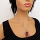 thumbnail image 2 of Collar con colgante de camafeo gótico de rosa roja con espinas, 2 of 7