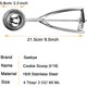 thumbnail image 2 of Saebye Cuchara Grande para Galletas, 4 Cucharadas, 60 ml, Tamaño 16, 2 of 3