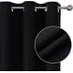 thumbnail image 2 of Juego de cortinas Blackout Joydeco de 183 cm de largo con 2 paneles, color negro, 2 of 8