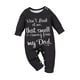 thumbnail image 5 of Mono Para Bebé Con Estampado De Letras, Mono Para Niños Pequeños Para Vacaciones, Ropa De Juego, Uso Diario De 3 A 6 Meses, 5 of 5