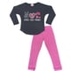 thumbnail image 5 of Pijama Niña Estampado Peace Love Dance gris oscuro 6, 5 of 8