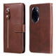 thumbnail image 1 of Funda con Cremallera para Honor 100 Pro, Carcasa Cartera de Cuero PU con Soporte y Tarjetero, 1 of 6