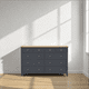 thumbnail image 2 of Cómoda de Madera 10 Cajones Máxima Capacidad de Almacenamiento - Gris Grafito - 150x40x90 cm, 2 of 3
