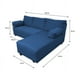 thumbnail image 3 of Seccional Elle Chenille Azul Bidireccional, 3 of 3