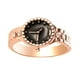 thumbnail image 1 of Anillo Reloj Anillos De Cristal Para Mujer Joyas Anillos De Dedo 8 Oro Rosa, 1 of 3