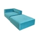 thumbnail image 3 of Sofa Cama Arkos En Felpa Turquesa, 3 of 3