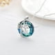 thumbnail image 3 of Collar Tree Of Life Con Inicial A Z Azul, 3 of 3