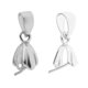 thumbnail image 3 of 2pc 925 STERLING SLIRING PELLIN BAIL BAIL CLASP CHARM Conector Conector Charms, 3 of 5