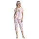 thumbnail image 1 of Pijama Algodón Capri Estampado Margaritas | Estilo Natural, 1 of 2