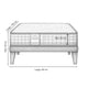 thumbnail image 4 of Cama 1 Plaza Europea Slim America Gris Tela Negro 90x190x50 Cm Resorte Bonell Dual Side, 4 of 4