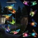 thumbnail image 1 of Campanillas de viento solares Toodour con LED mariposa de cambio de color, 1 of 7