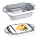 thumbnail image 1 of Tabla De Picar Plegable 4 En 1 Cocina Corta Almacena Drena Tabla Plegable, 1 of 3