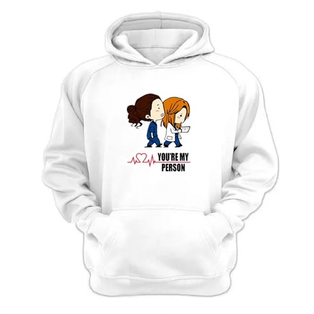 Genérico - Polerón Canguro Grey´S Anatomy Blanco Talla M Unisex